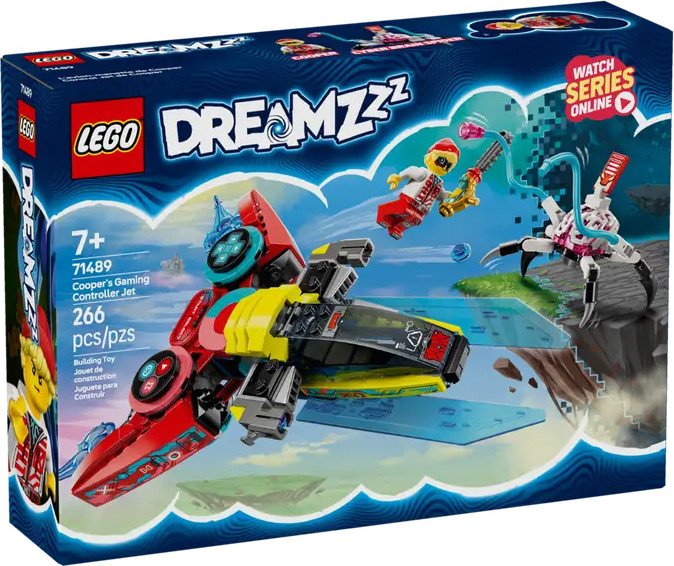 

Конструктор LEGO DREAMZzz Реактивный самолёт-контроллер Купера 71489