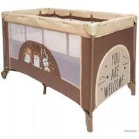 Манеж-кровать Amarobaby Multiform Smile Friends (бежевый)