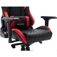 Игровое (геймерское) кресло Evolution Racer (черный/красный)