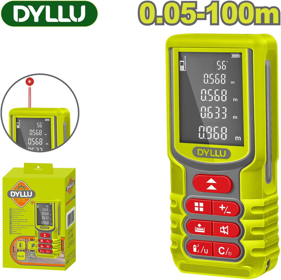 

Лазерный дальномер Dyllu DTDL1520