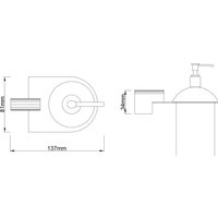 Дозатор для жидкого мыла Lauter 21SH42092 (Matt Black)
