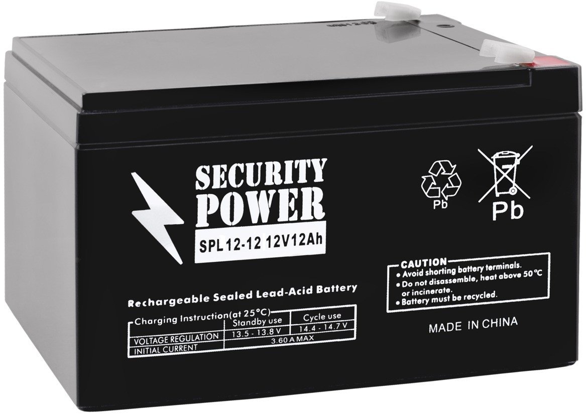 Аккумулятор для ИБП Security Power SPL 12-12 F2 (12В/12 А·ч)
