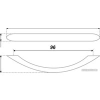 Ручка мебельная Boyard RS808SC.3/96
