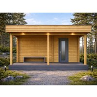 Русская баня Woods из бруса Путник в Солигорске