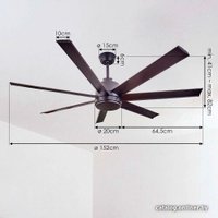 Светильник с вентилятором Eglo Azar 60 35019