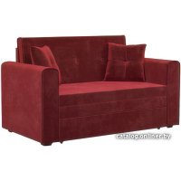 Диван Мебель-АРС Санта (бархат красный Star Velvet 3 Dark Red)
