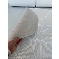 Ковер для жилой комнаты LAXMI Comfort Plus 244 круг (2.4x2.4, Cream/Cream)