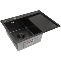 Кухонная мойка ARFEKA ECO AR 650*500 L BLACK PVD NANO