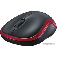 Мышь Logitech M186 (черный/красный)