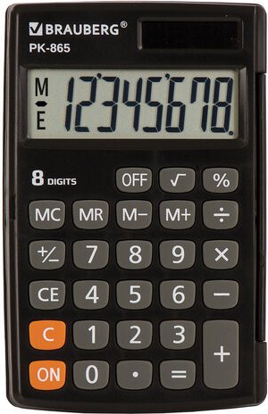 

Калькулятор BRAUBERG PK-865-BK 250524 (черный)