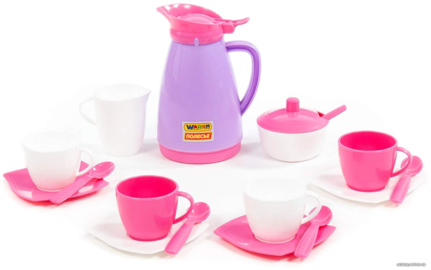Набор игрушечной посуды Полесье Алиса на 4 персоны Pretty Pink 40657