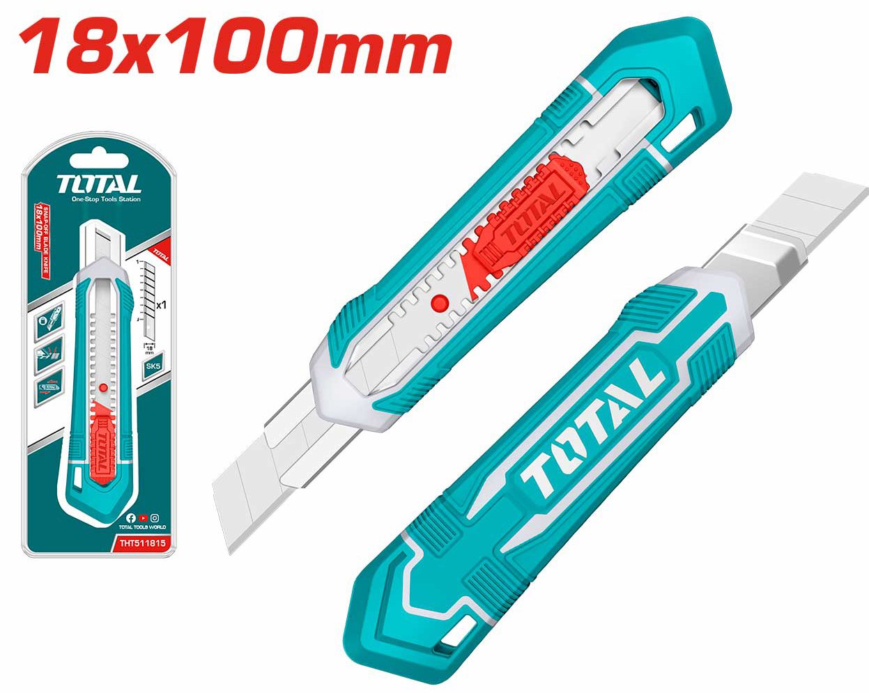 

Нож строительный Total THT511815