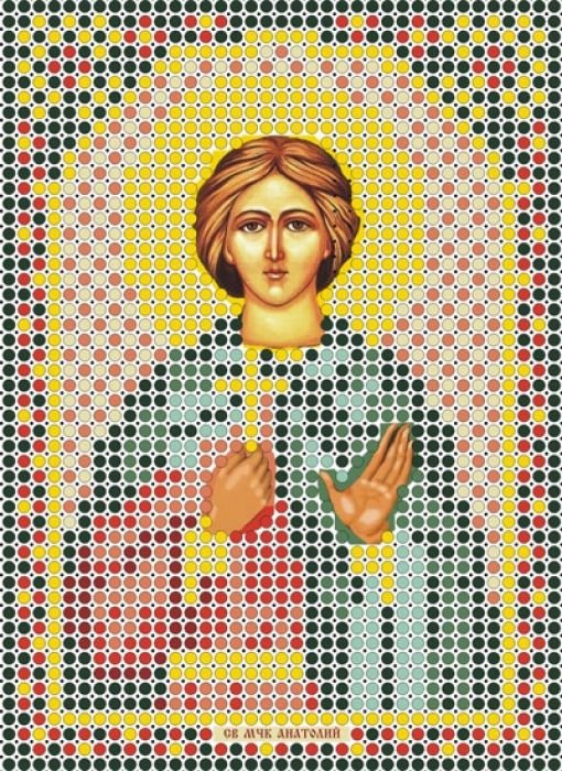 

Набор для вышивания Русская сказка Св. мученик Анатолий Никейский ММ-018б