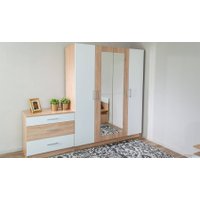 Комплект мебели для спальни Империал Алёна 4 (дуб сонома/белый) в Солигорске