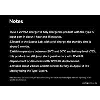 Портативное пусковое устройство Baseus Super Energy Pro Black+ Car Jump Starter 1600A