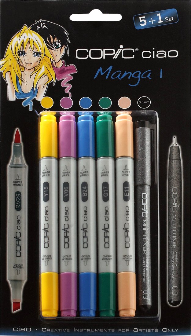 

Набор маркеров Copic Manga 1 22075556 (6шт)
