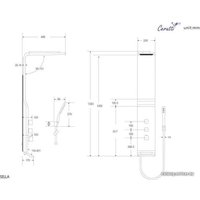 Душевая панель Cerutti Spa Sella W CT8988