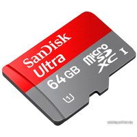 Карта памяти SanDisk Ultra microSDXC UHS-I (Class 10) 64GB (SDSDQUA-064G-U46A)