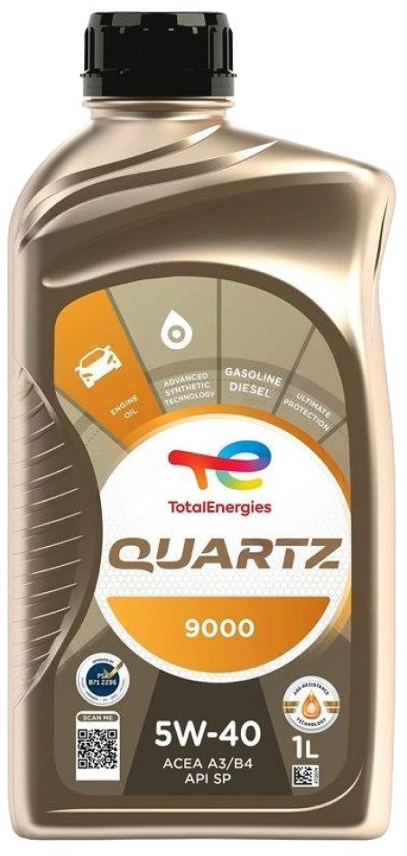 Моторное масло Total Quartz 9000 5W-40 SP 1л