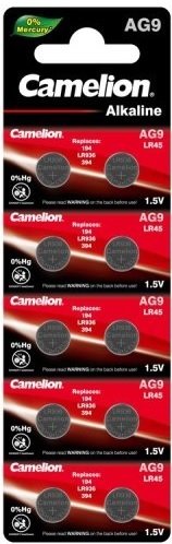

Батарейка Camelion АG9-BP10 Mercury Free 12817