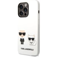 Чехол для телефона CG Mobile Lagerfeld для iPhone 14 Pro KLHCP14LSSKCW