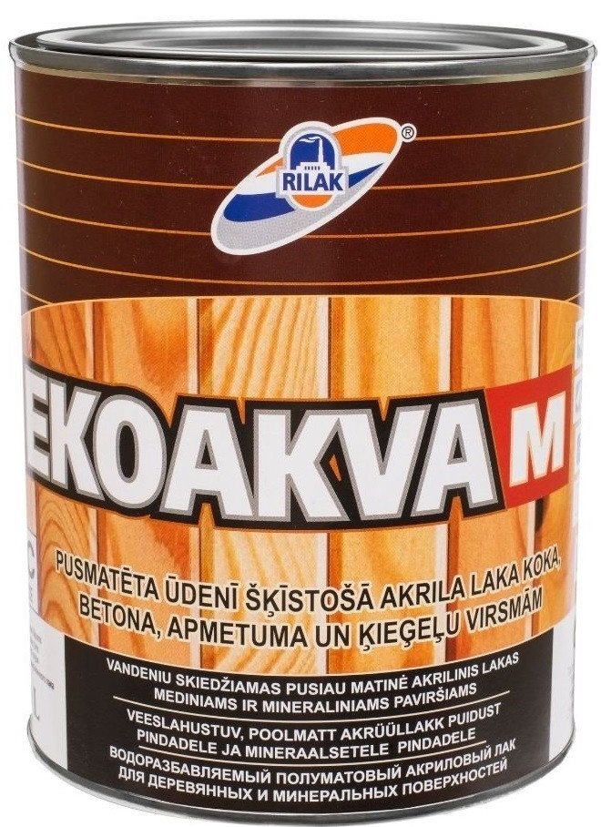 Лак Рижский лакокрасочный завод EkoAkva M База 3 0.9л