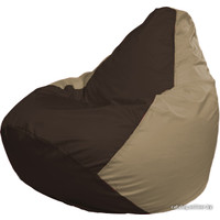 Кресло-мешок Flagman Груша Г2.1-330 (коричневый/тёмно-бежевый)