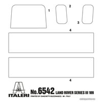 Сборная модель Italeri 6542 Внедорожник Land Rover Series III 109 Guardia Civil