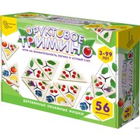 Развивающая игра Нескучные игры Фруктовое тримино. Треугольное домино 8343