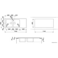 Кухонная мойка Smeg LPR116