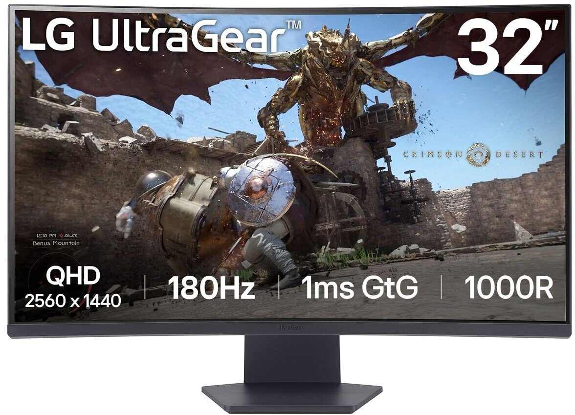 

Игровой монитор LG UltraGear 32GS60QC-B