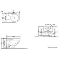 Унитаз подвесной Jaquar CNS-WHT-961SPP