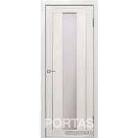 Межкомнатная дверь Portas S25 60x200 (французский дуб, стекло мателюкс матовое)