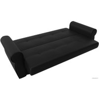 Диван Лига диванов Лига-019 118386 (экокожа, черный/подушки черный)