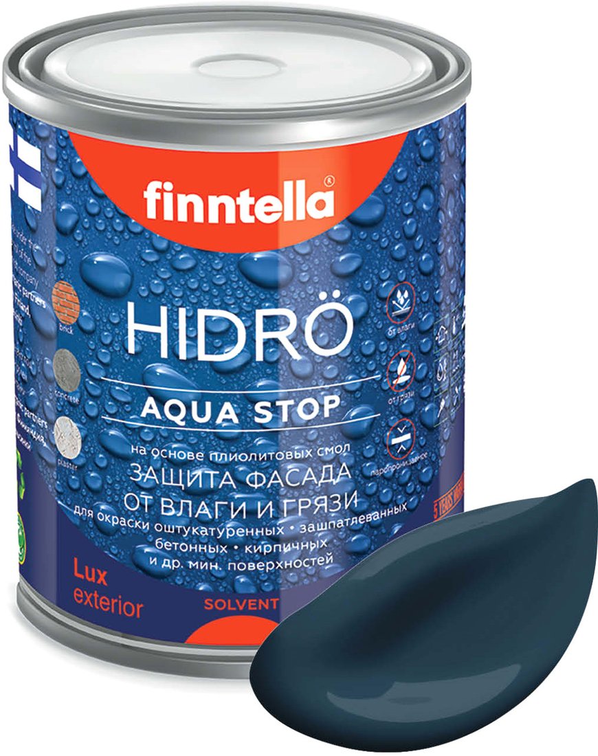 

Краска Finntella Hidro Yo F-14-1-1-FL009 0.9 л (синий)