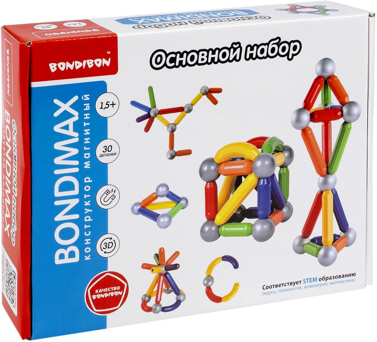 

Магнитный конструктор Bondibon Bondimax ВВ6042
