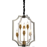 Подвесная люстра Lumina Deco Modesco LDP 8014-3+3 BK+AK