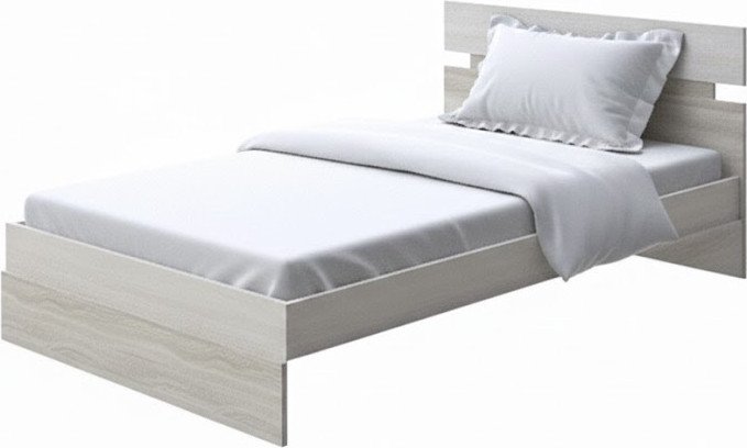 Кровать PROxSON Milton 90x190 (дуб шамони светлый 124/ясень шимо светлый)