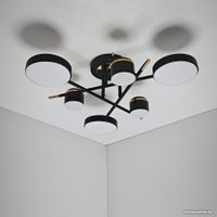 Припотолочная люстра Mirastyle Диод MH-3231/6 BK+FGD