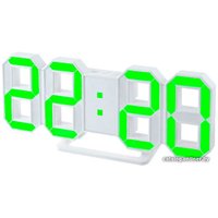 Настольные часы Perfeo Luminous PF-663 (белый/зеленый)