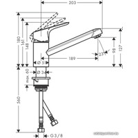 Смеситель Hansgrohe Focus M43 71818000 (хром)