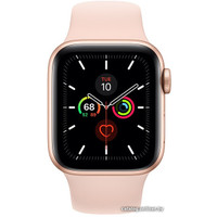 Умные часы Apple Watch Series 5 LTE 44 мм (алюминий золотистый/розовый песок)