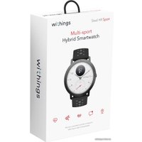 Гибридные умные часы Withings Steel HR Sport (белый циферблат)
