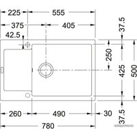 Кухонная мойка Franke Maris MRG 611 D (серый)