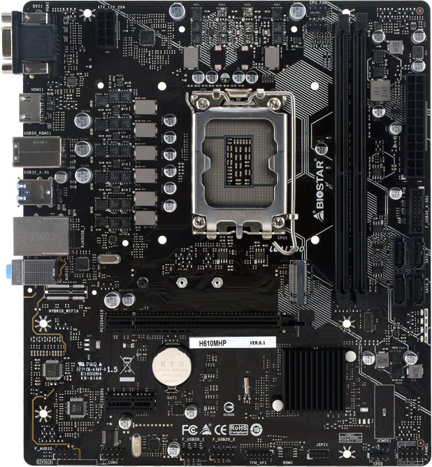 

Материнская плата BIOSTAR H610MH Ver. 6.1