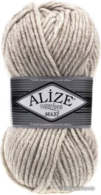 Пряжа для вязания Alize Superlana maxi 152 (100 м, бежевый)