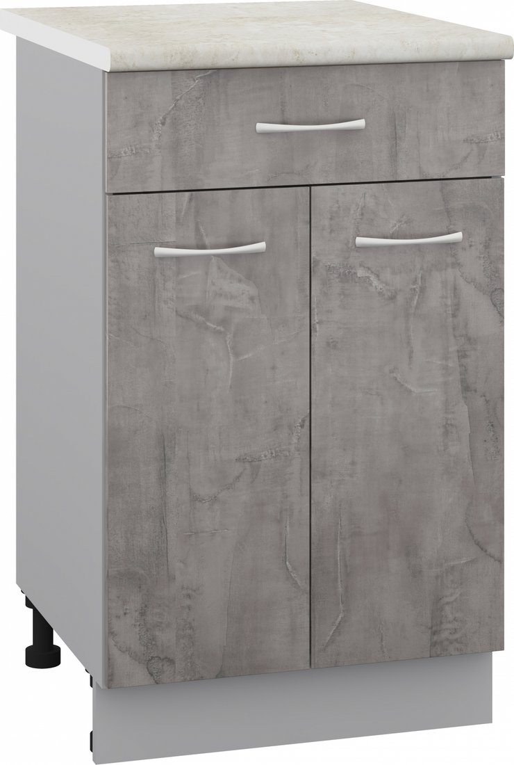 

Шкаф напольный Кортекс-мебель Корнелия Лира НШ50р1ш (оникс/королевский опал)