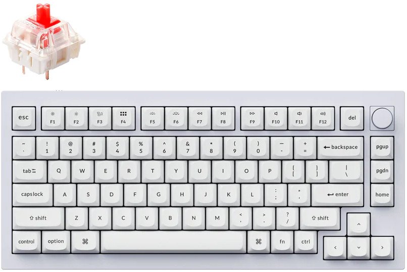 

Клавиатура Keychron Q1 QMK V2 Q1-P1 (Gateron G Pro Red, нет кириллицы)