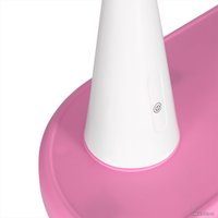 Парта Anatomica Avgusta + стул + выдвижной ящик + светильник + подставка (белый/розовый)