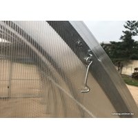 Теплица КомфортПром 40x20/0.67 4x3.5 м (двухстворчатая, поликарбонат 3 мм)